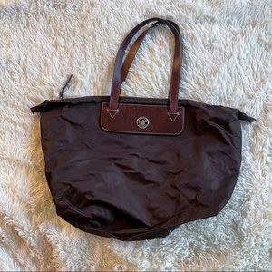 Brown Dooney & Bourke Nylon Canvas Purse